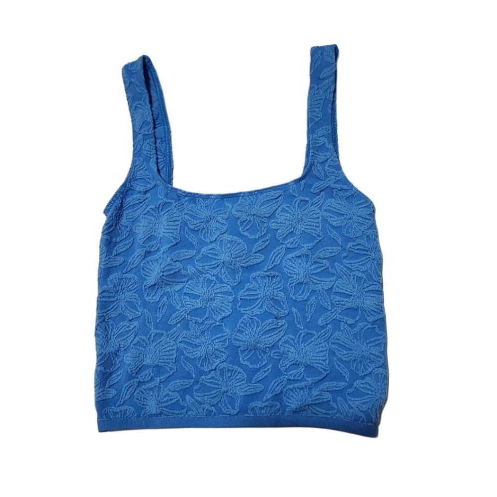NWT  Anthropologie  Women's S/M   Crop Top   Blue